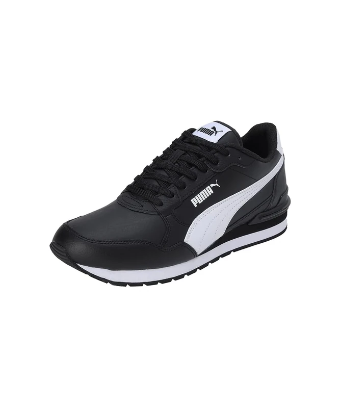 PUMA Unisex Adults ST Runner V4 L Sneaker, Black White, 9.5 UK