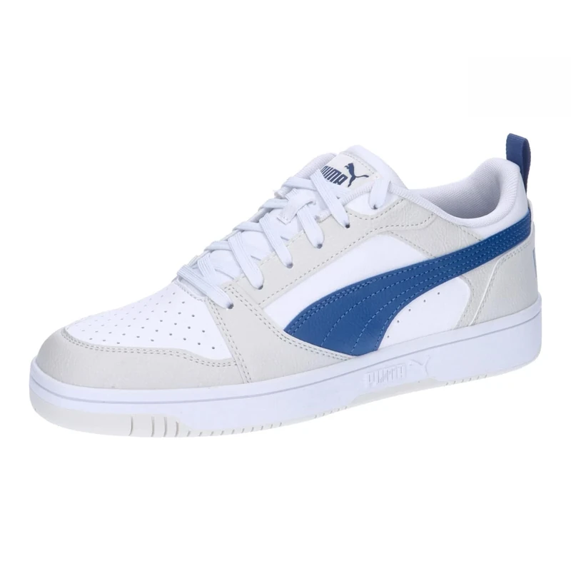 PUMA Unisex Adults Rebound V6 Low Sneaker, Vapor Gray-Clyde Royal-PUMA White, 3.5 UK