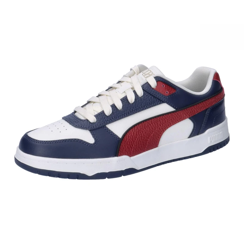PUMA Unisex Adults RBD Game Low Sneaker, Club Navy-Intense RED-Warm White, 10 UK
