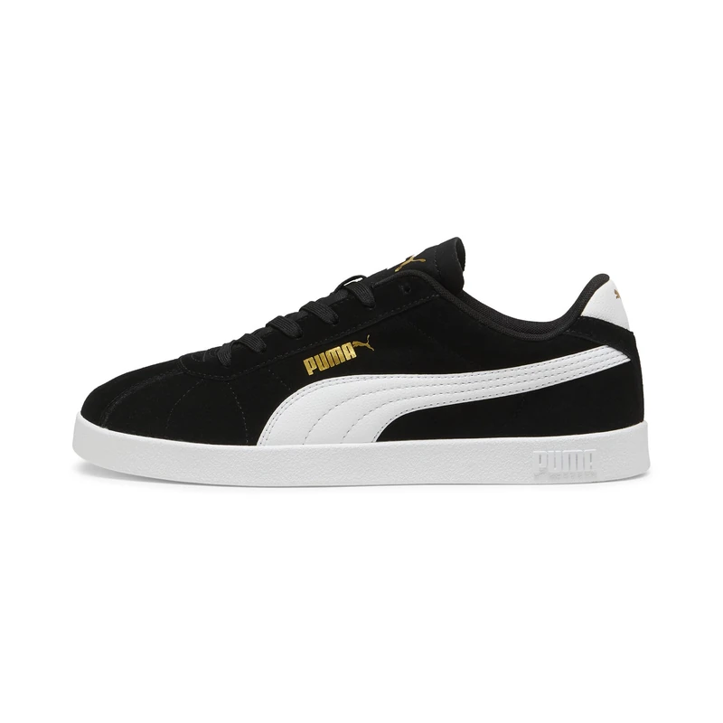 PUMA Unisex Club II Trainers, PUMA Black-PUMA White-PUMA Gold, 6.5 UK