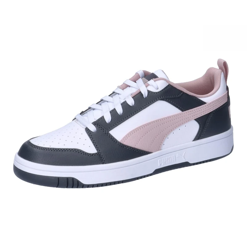 PUMA Unisex Adults Rebound V6 Low Sneaker, Strong Gray-Mauve Mist-PUMA White, 13 UK