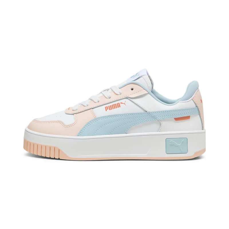 PUMA Women Carina Street Sneaker, PUMA White-Frosted Dew-Island Pink, 3.5 UK - Image 1