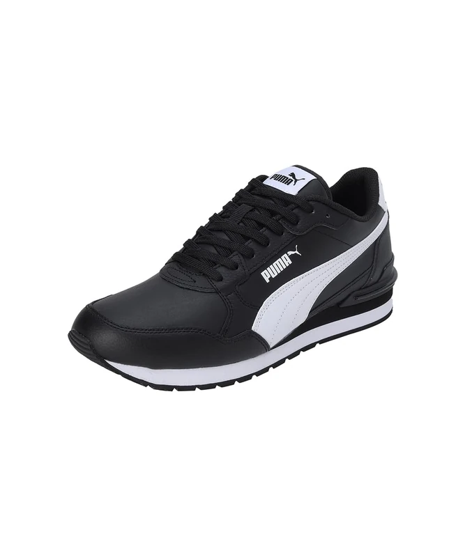 PUMA Unisex ST Runner V4 L Sneaker, Black White, 6 UK