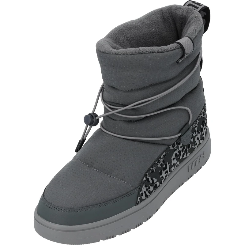 PUMA Women SNOWBAE WNS Animal Sneaker, Mineral Gray-PUMA Black, 3.5 UK