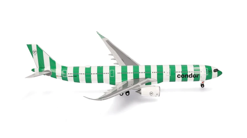 Herpa airplane model Condor Airbus A330-900 neo "Island" - D-ANRA on a scale of 1 : 200, plastic miniature with pedastal, model building, collectors edition - Image 1