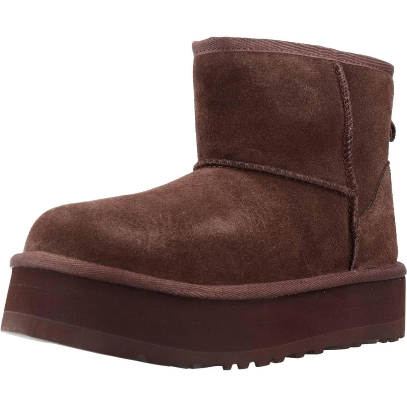 UGG Unisex Kids Classic Mini Platform Fashion Boot, Burnt Cedar, 12 UK