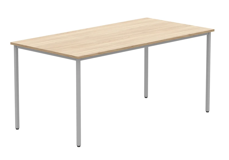 Office Hippo Essentials Multi-Use Office Table, Home Writing Computer Desk For Work Or Home, Adjustable Feet, Canadian Oak, 160 x 80 cm