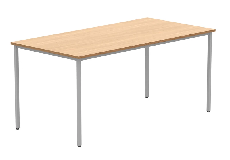 Office Hippo Essentials Multi-Use Office Table Desks, Home Writing Computer Desk Office Desk For Work Or Home, Home Office Desk With Adjustable Feet, Norwegian Beech 160 x 80 cm