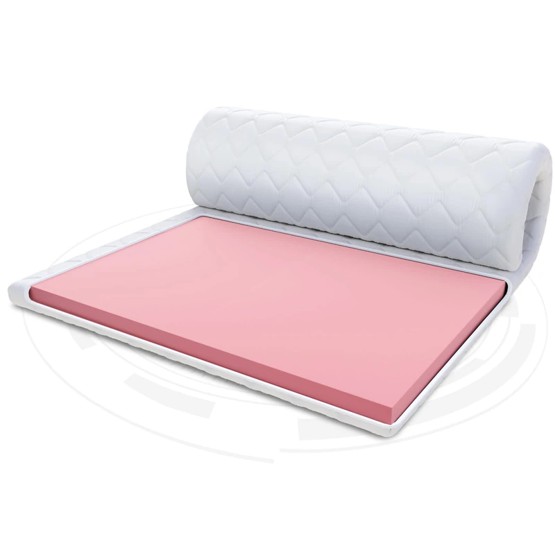 FDM mattress topper VISCO MAX mattress cover 180 x 200 cm hardness grade H1, height about 8 cm Thermoplastic foam, allergy sufferers, suitable for Öko-Tex white