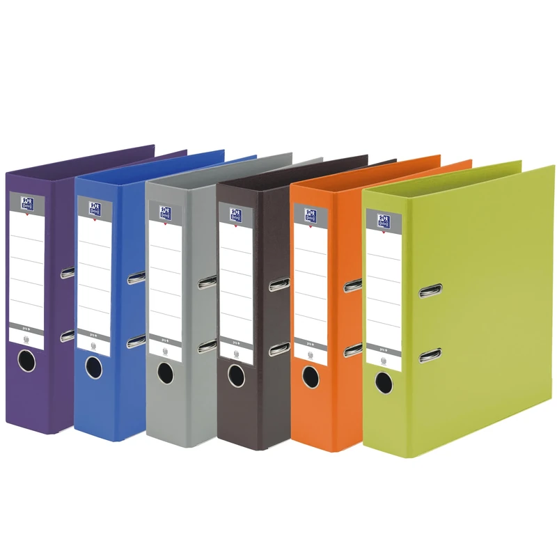 OXFORD Smart Pro+ Lever Arch File A4XL 80 mm Spine 2 D-Rings Polypropylene Cover Assorted Colours Pack of 20