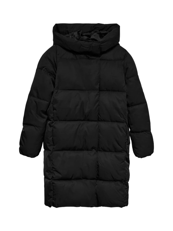 VERO MODA Women's Vmstella Coat Noos Quilted Coat, black, L