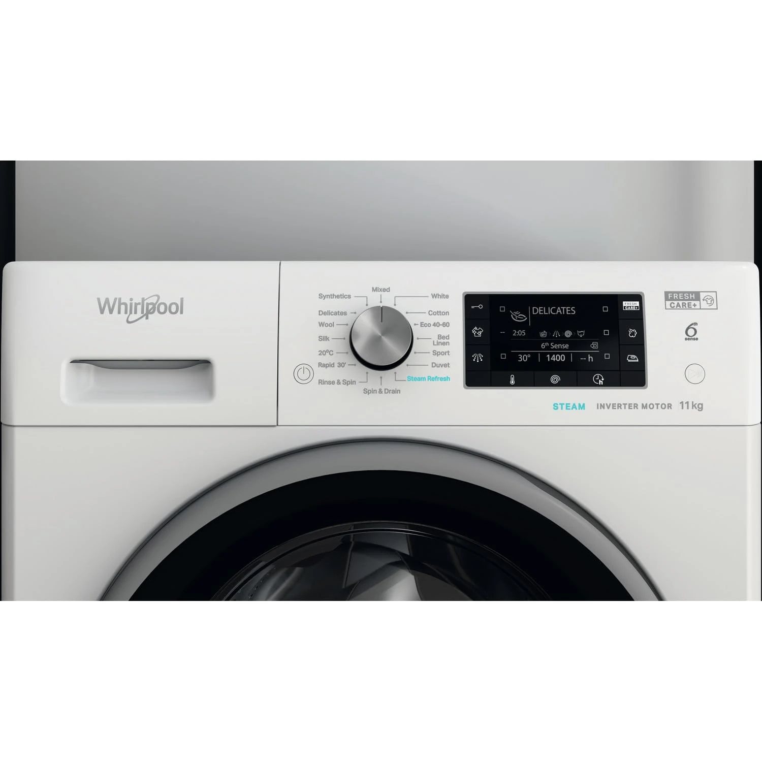 Whirlpool 11kg 1400rpm Freestanding Washing Machine - White
