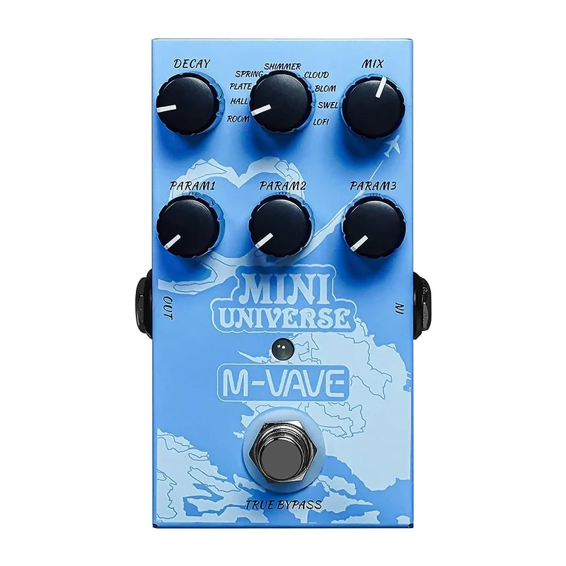 M-Vave Miniuni - 9 digital reverb effects in one guitar pedal