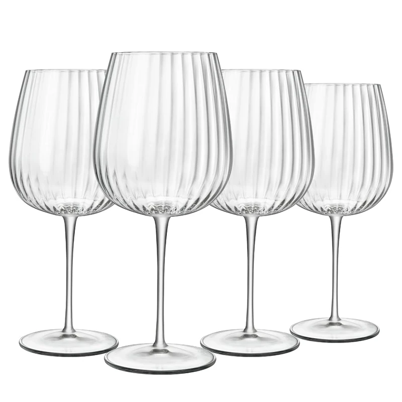 Luigi Bormioli Optica Gin Glasses Set of 4 x 750ml: Crystal Cocktail Glasses, Dishwasher Safe