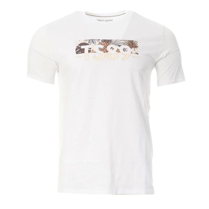 Teddy Smith Men's T-Ezio 2 Mc T-Shirt, White/Pattern 2, L - Image 1