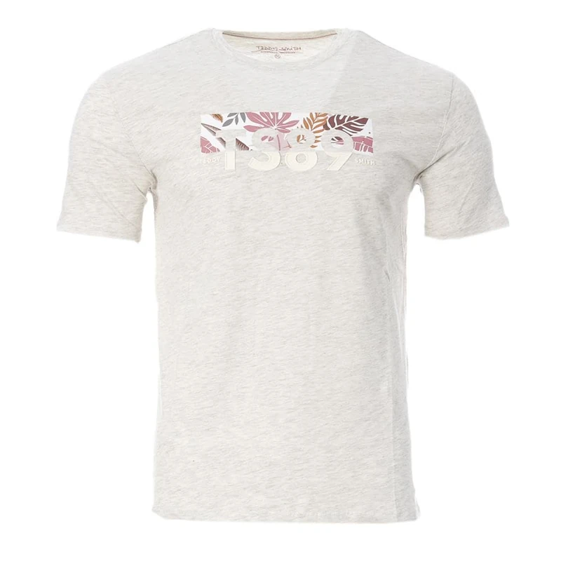 Teddy Smith Men's T-Ezio 2 Mc T-Shirt, White Ivory China, M - Image 1