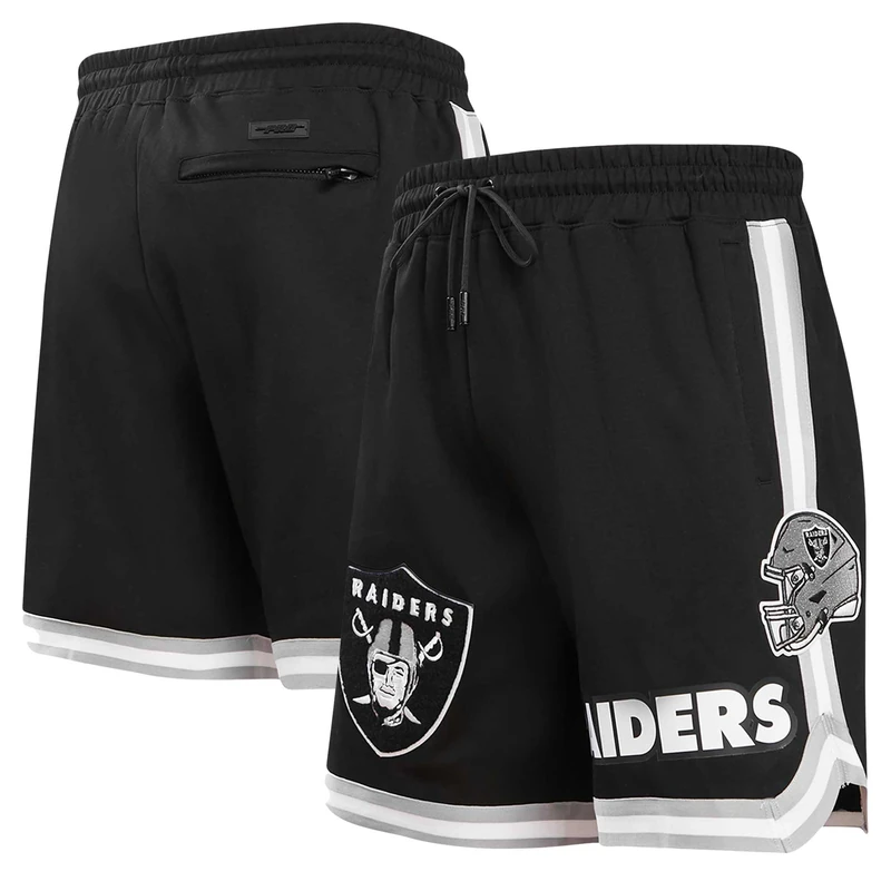 Pro Standard Mens NFL Las Vegas Raiders Classic Chenille Athletic Short Black M