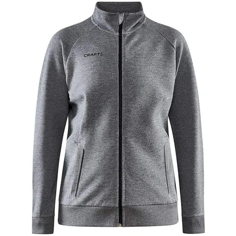Craft Women's Core Soul Full Zip JKT W Hooded Sweatshirt, Bright red, S