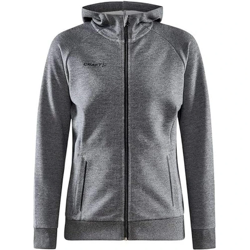 Craft Women's Core Soul Full Zip Hood W Sweatshirt, Rift, M