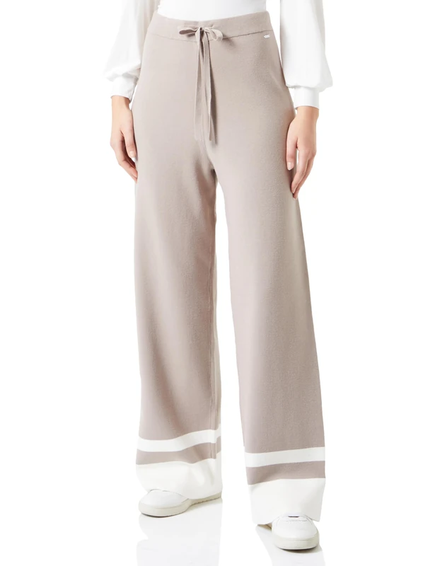 DreiMaster Klassik Women's Strickhose Shorts, Schlamm Wollweiss, L