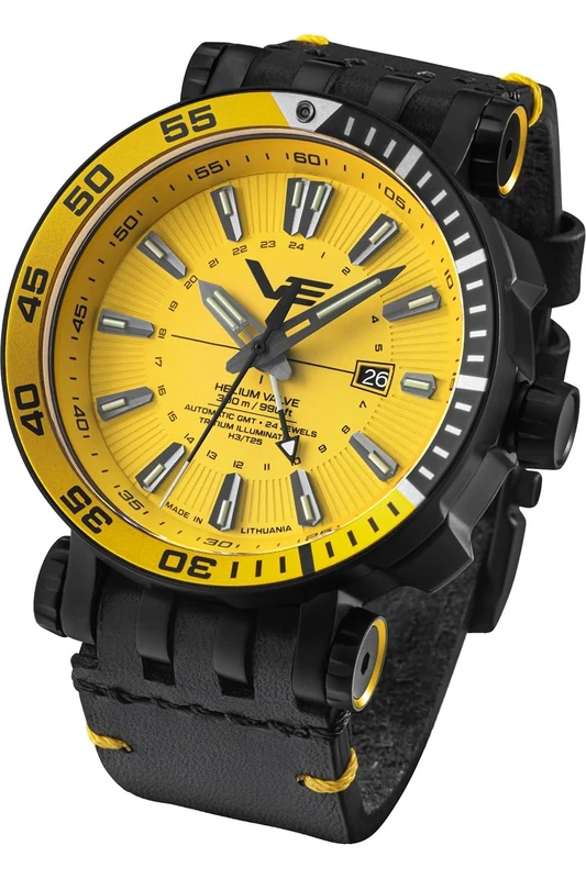 Vostok Europe Energia GMT Mens Analogue Automatic Watch with Synthetic Bracelet NH34-575A719
