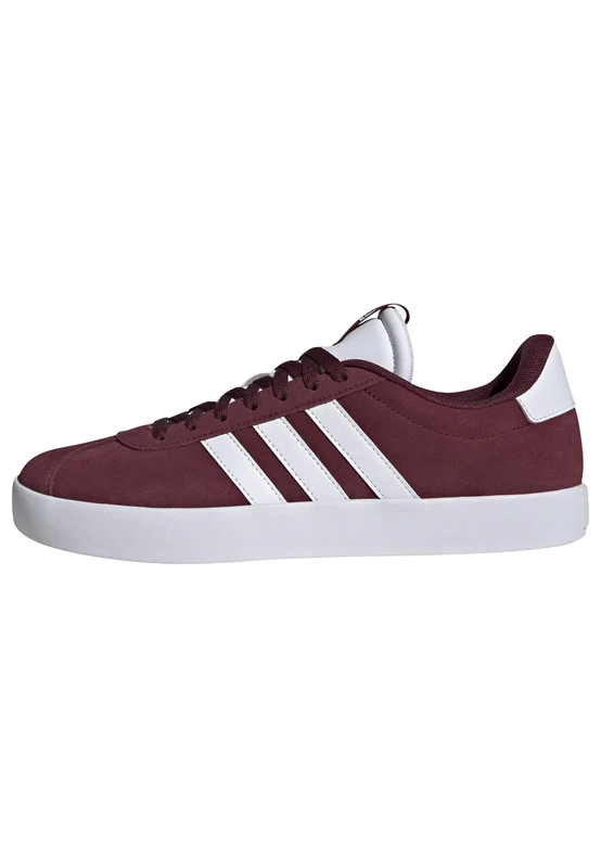 adidas Men's VL Court 3.0 Shoes, Shadow Red/Cloud White/Shadow Red, 9.5 UK