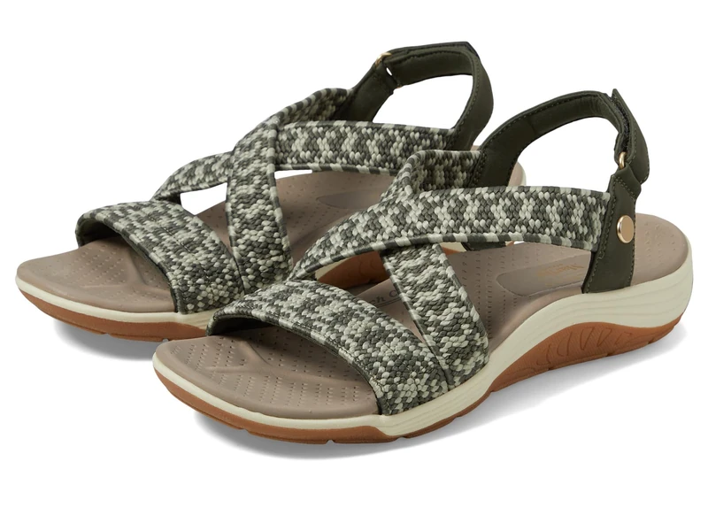 Skechers Women's Martha Stewart Reggae Cup-Coastal Trail Flat Sandal, Olive, 10 - Image 1