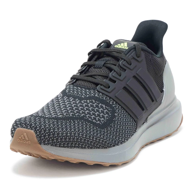 adidas Mens Ubounce DNA Lace Up Sneakers Shoes Casual - Blue, Black/Black/Grey, 9.5 UK