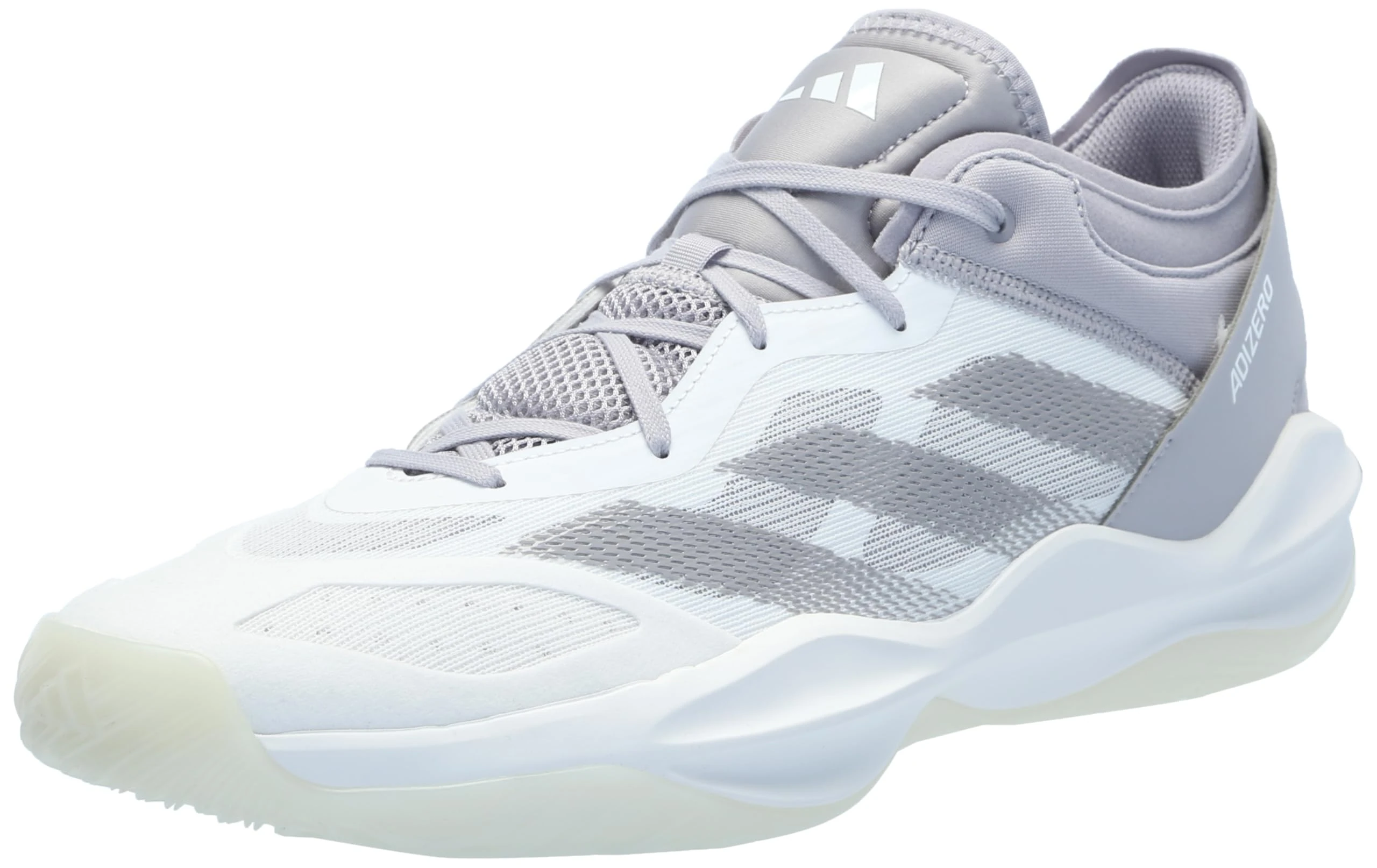 adidas Women's Adizero Select 2.0 Basketball Sneaker, White/Glory Grey/White, 8 Women/7 Men