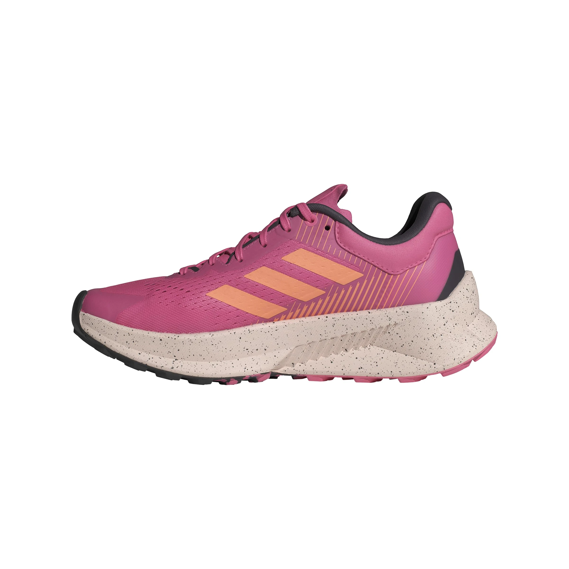 adidas Women's Terrex Soulstride Flow Trail Running Sneaker, Pink Fusion Amber Tint Black, 5 UK
