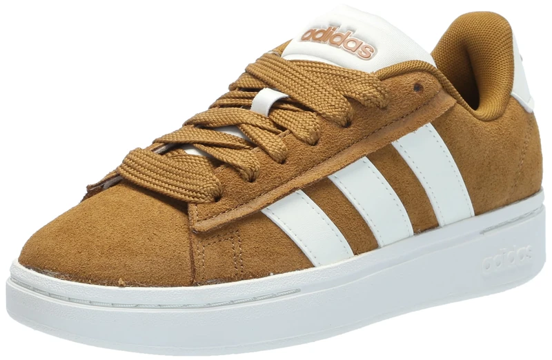 adidas men's Grand Court Alpha 00s Sneaker, Bronze Strata/Off White/Off White, 6.5