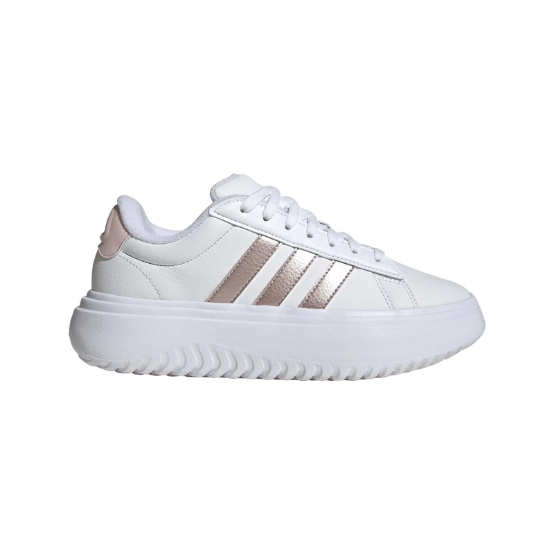 adidas Women's Grand Court Platform Sneaker - White/Sandy Pink