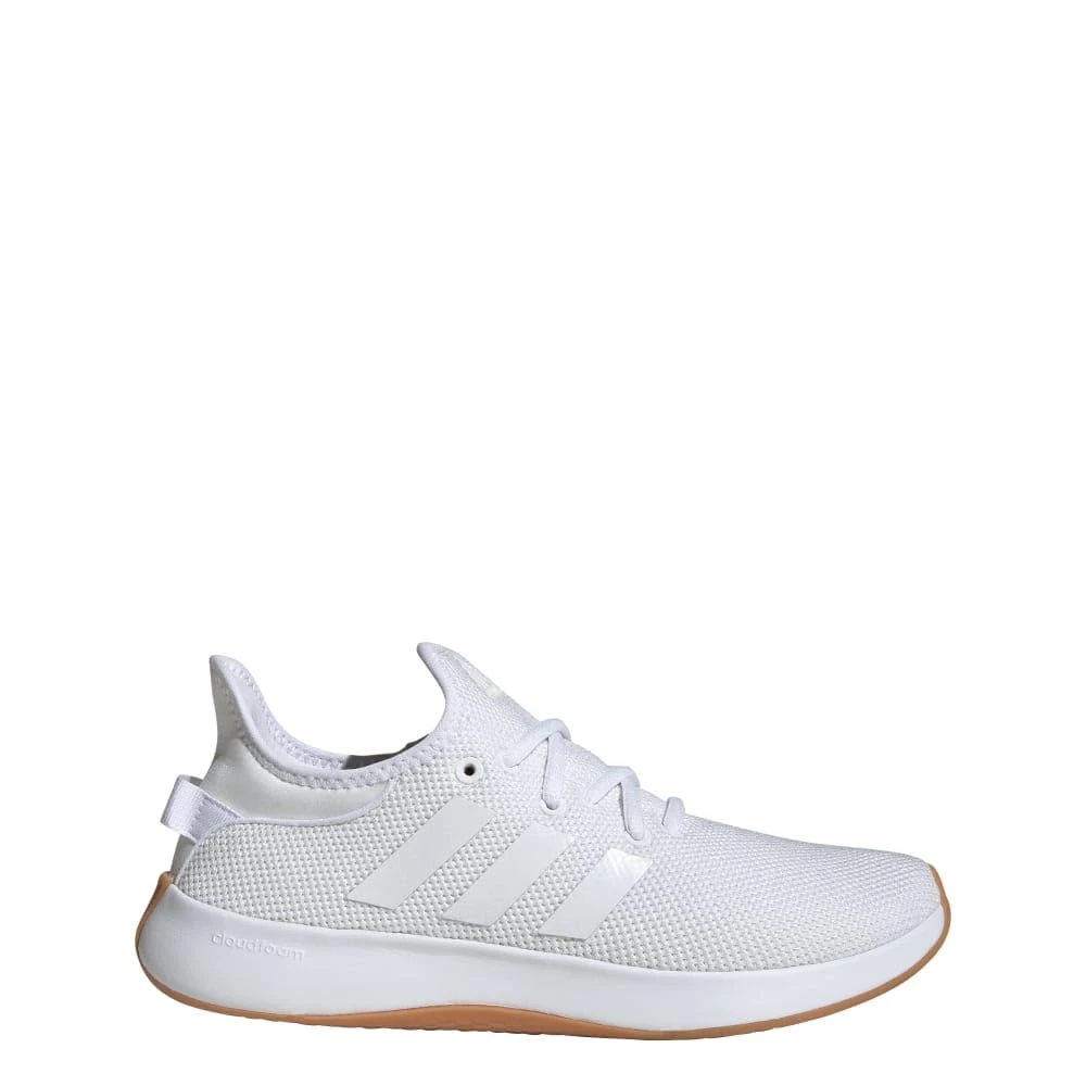 adidas Women's Cloudfoam Pure Sportswear Sneaker, White/White/Gum, 9.5 UK