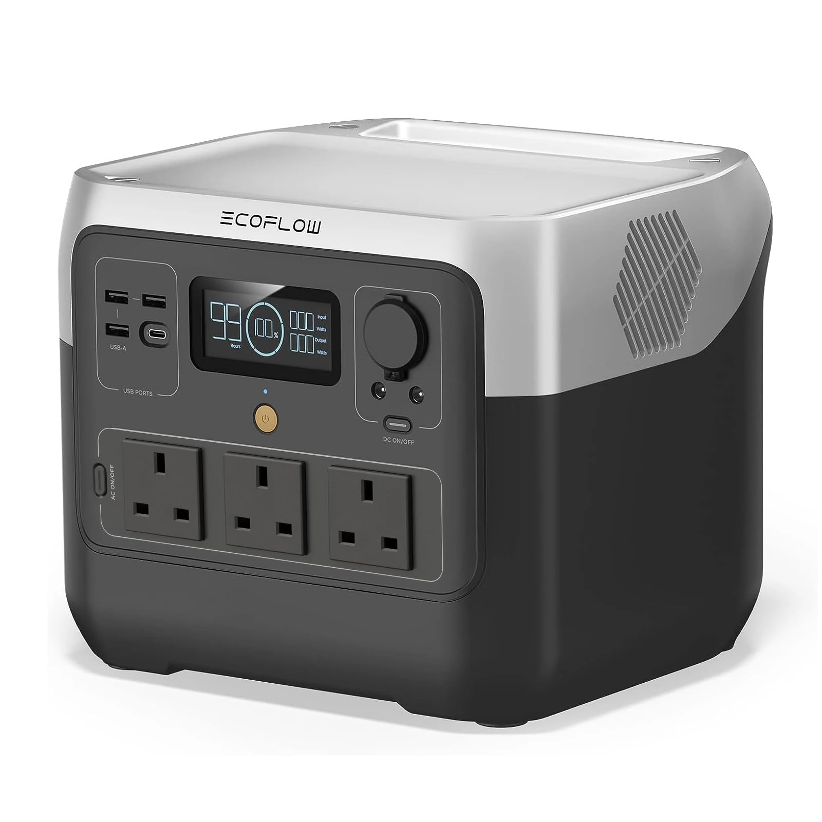 ECOFLOW Portable Power Station RIVER 2 Pro, 768Wh LiFeP04 Battery, the product is unused, only part of the packaging is defective (Renewed)