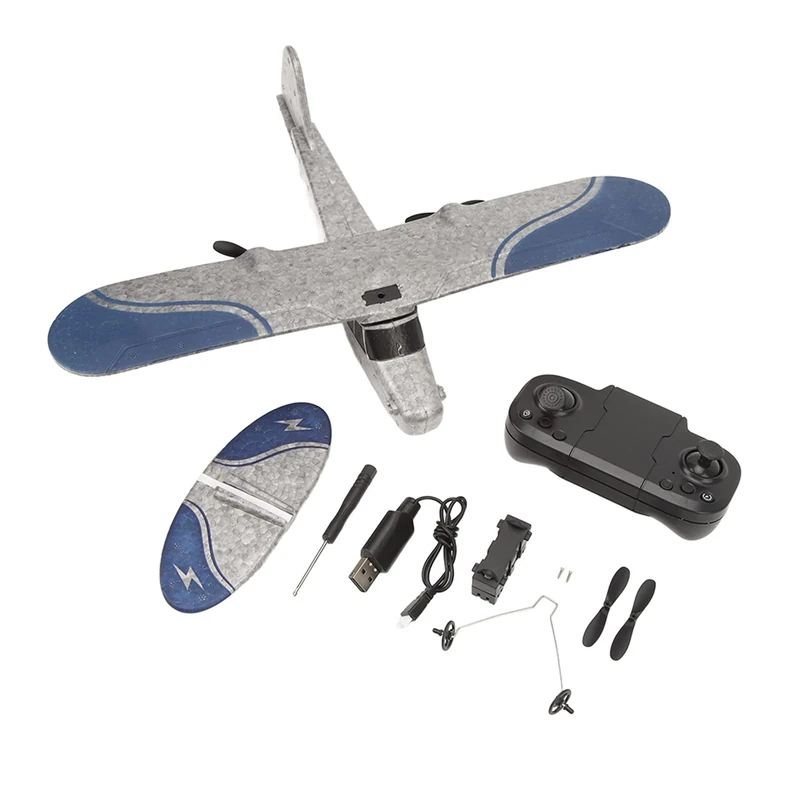 Shanrya RC Glider - LED Dual Channel, EPP Foam, 2 Takeoff, 3 Batteries