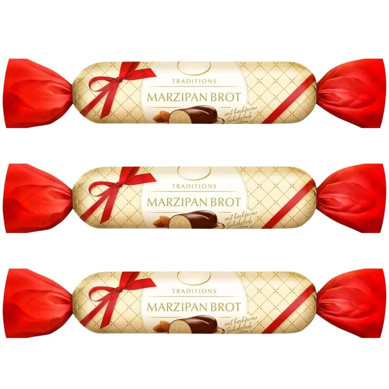 Zentis Chocolate Marzipan Bar 100g (3 Pack Bundle)