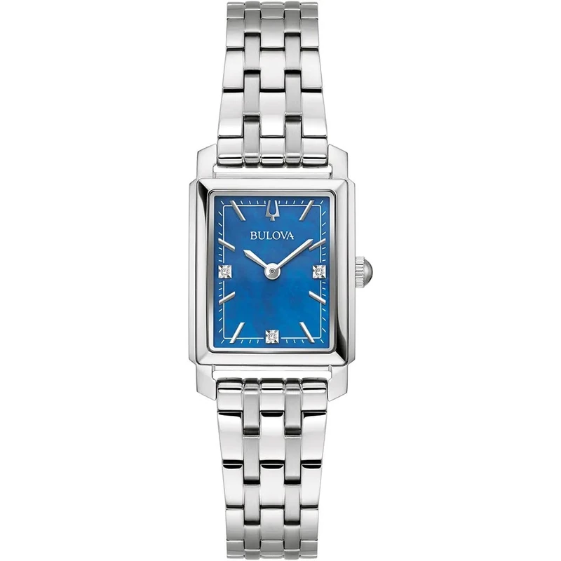 Bulova 96P245 Women's Analogue Classic Watch with Stainless Steel Strap, Silver, Bracelet