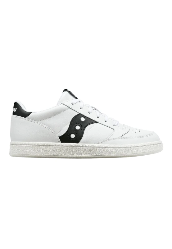 Saucony Mens Unisex Jazz Court Sneaker Trainer Shoe, White Black