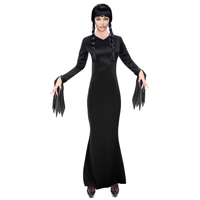Widmann 60611 - Dark Girl Costume for Adults, Women, Gothic, Horror, Fairytales, Halloween, Carnival, Size S
