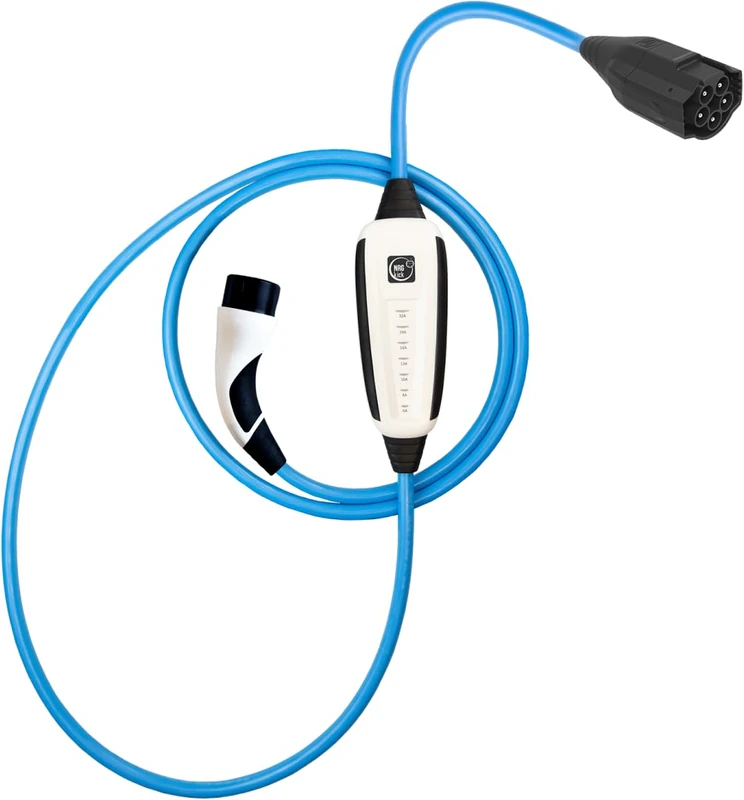 NRGkick Pure 32A, 7.5 m, WLAN and Bluetooth, Flexible Wallbox 22 kW, Grey, Black