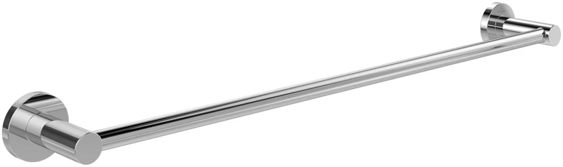 Villeroy & Boch Elements - Tender, bathroom for wall installation, towel rail made from zinc, round bathroom, length 654 mm, Chrome