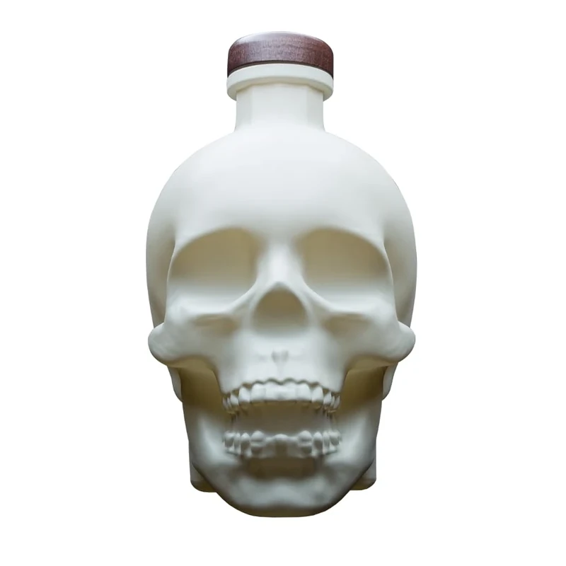 Crystal Head Vodka Bone Limited Edition 70 cl, 40% ABV – Made from Canadian Corn - Award-Winning Premium Vodka, Matte Skull Shaped Glass Bottle