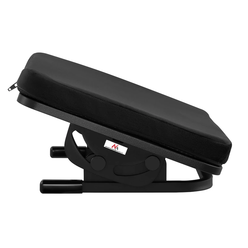 Maclean Ergonomic Footrest, Leg Rest, Infinitely Adjustable Angle, Removable Cushion, MC-460