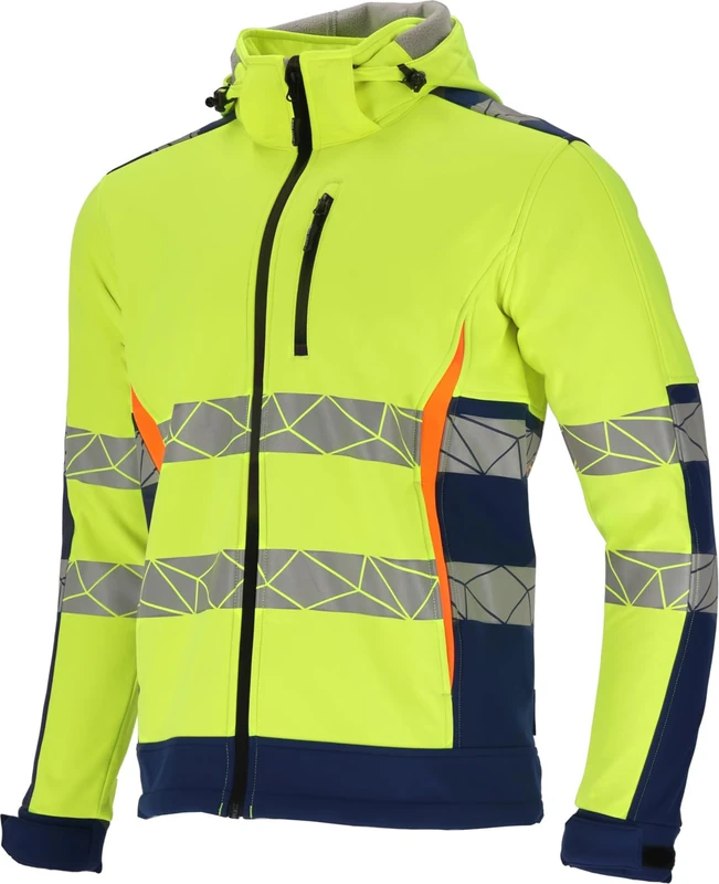 Lahti PRO Men's Softshell Jacket, yellow-blue, L
