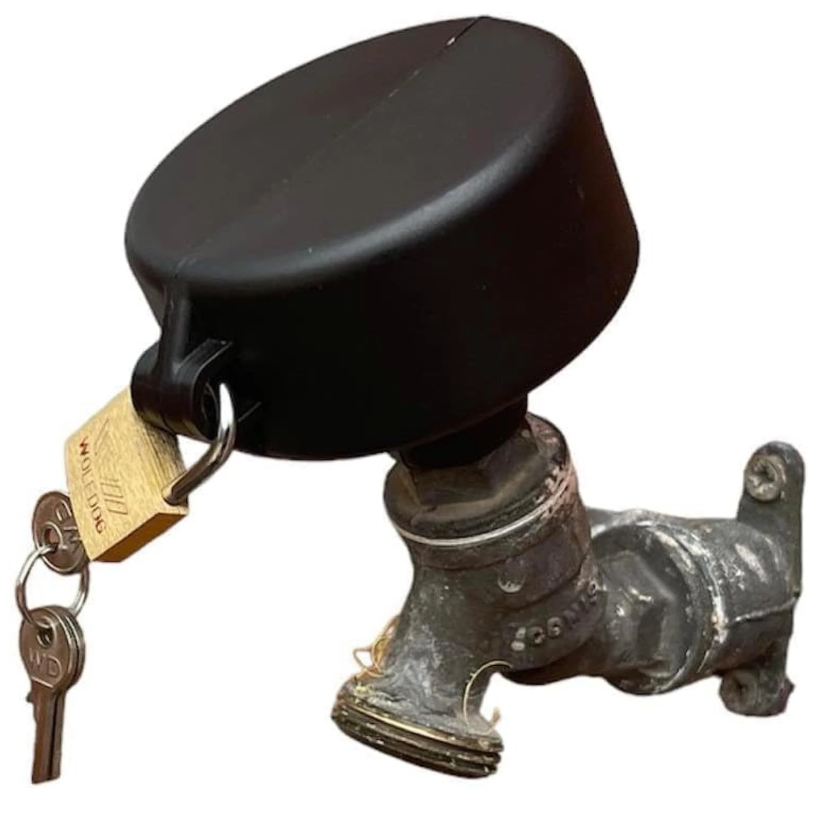 Outside Tap Lock with Padlock Included Prevents Unwanted Use and Water Theft – Secure Outdoor Garden Tap Cover Easy Fit Lock for Outside Taps (1 Pack)