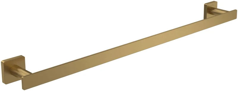 Villeroy & Boch Elements - Striking, bathroom for wall installation, towel rail made from brass, square bathroom, length 645 mm, Brushed Gold