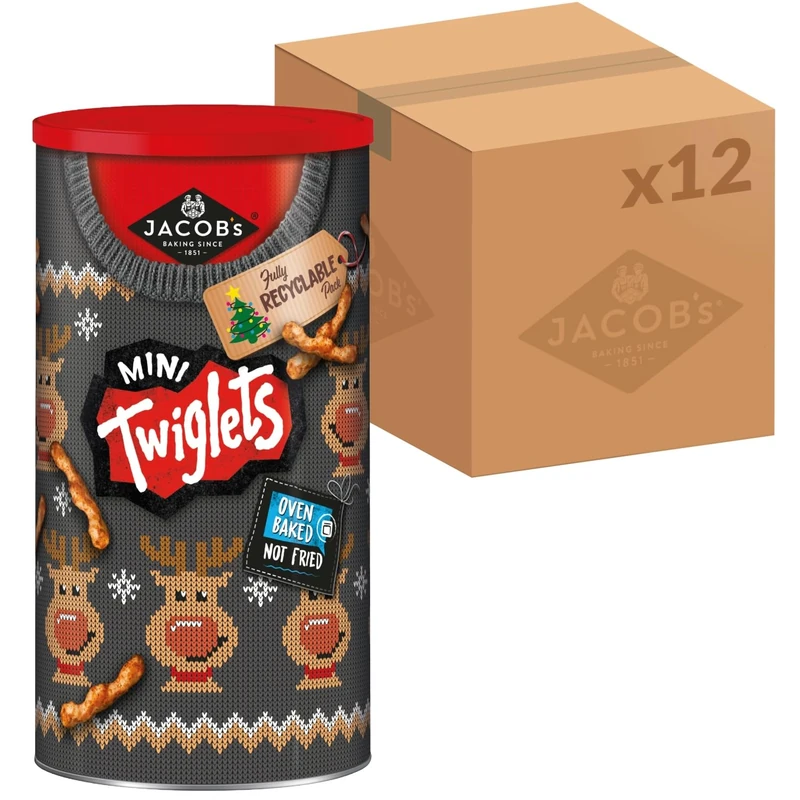 JACOB'S Twiglets Original Caddy, 200 g (Pack of 12)