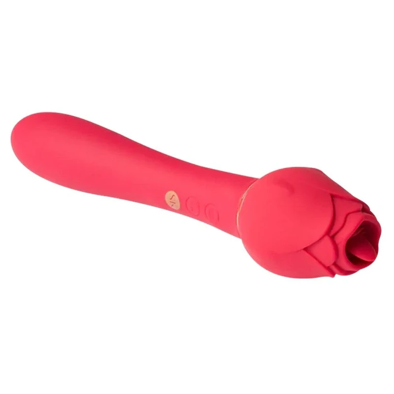 Secret Kisses Rosegasm Lingo Dual Vibe Vibrator Red 20.3 x 4 cm