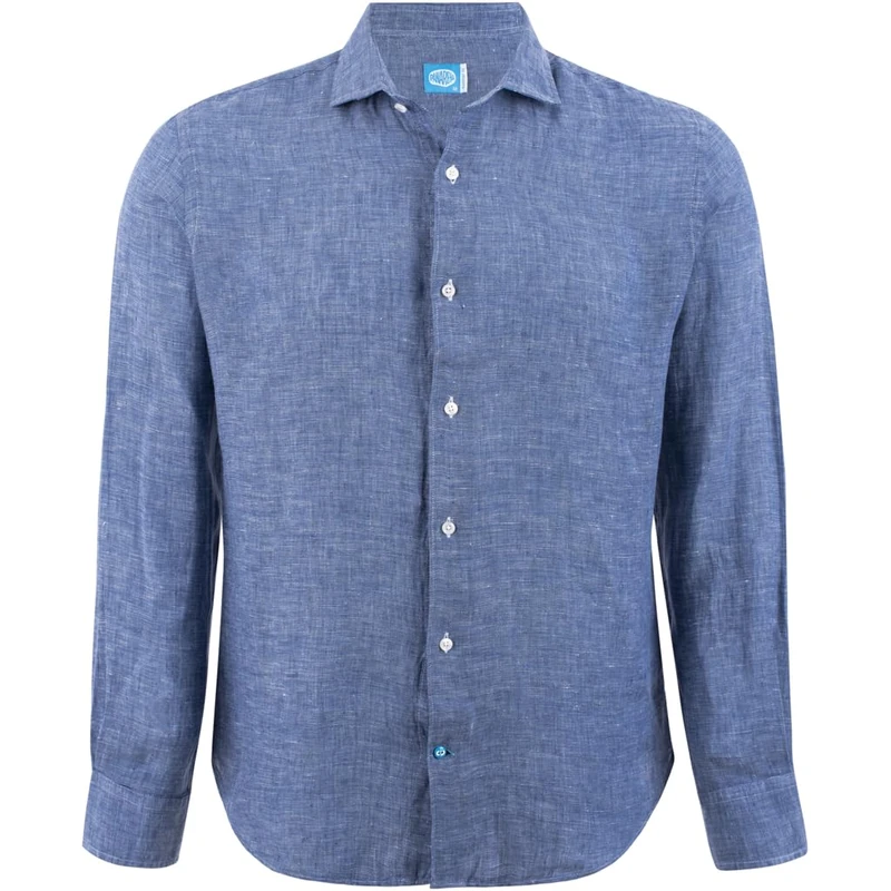 Panareha Men's Linen Shirt Fiji Navy (XL) - Image 1