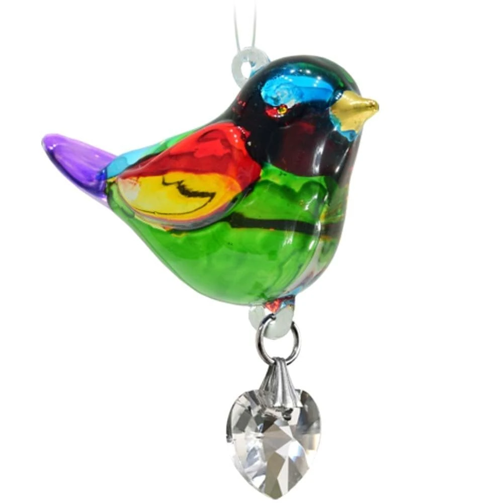 Wild Things Handmade Pretty Little Birds Glass Bird Suncatcher Crystal